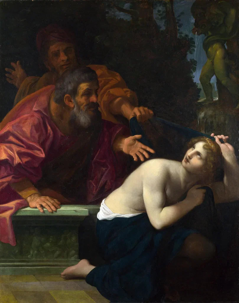 Suzanne et les vieillards - Ludovico Carracci image 1 reproduction d’œuvre d’art à l’huile