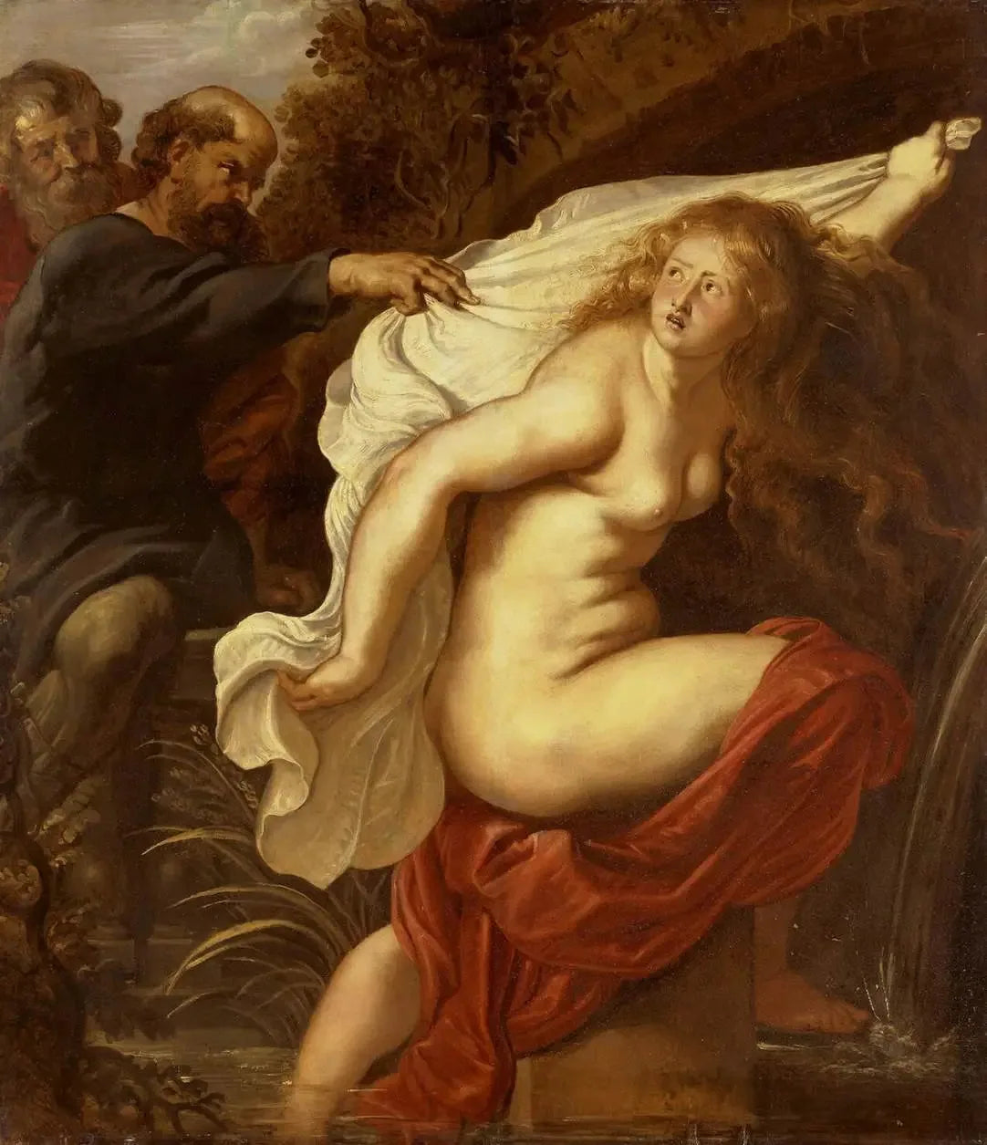 Suzanne et les vieillards - Peter Paul Rubens image 1 copie de tableau peinte à la main