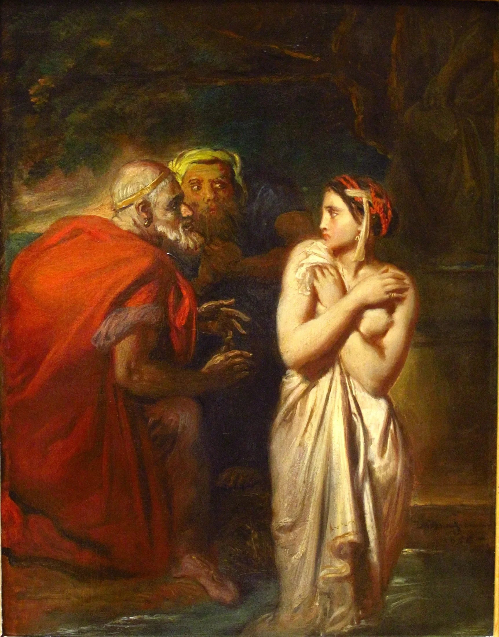 Suzanne et les Vieillards - Théodore Chassériau image 1 reproduction artisanale de tableau