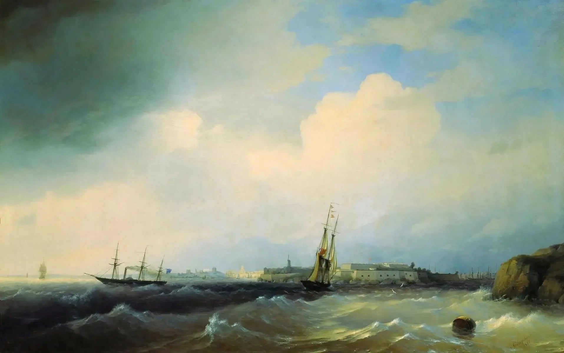 Sveaborg - Ivan Aïvazovski image 1 tableau peint à l’huile sur toile