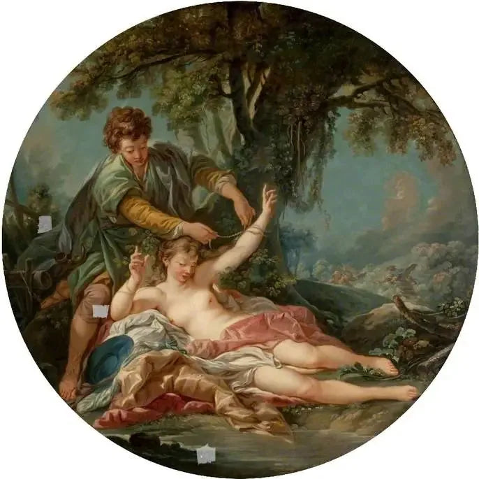 Sylvia sauvée par Amintas - François Boucher image 1 copie de tableau peinte à la main