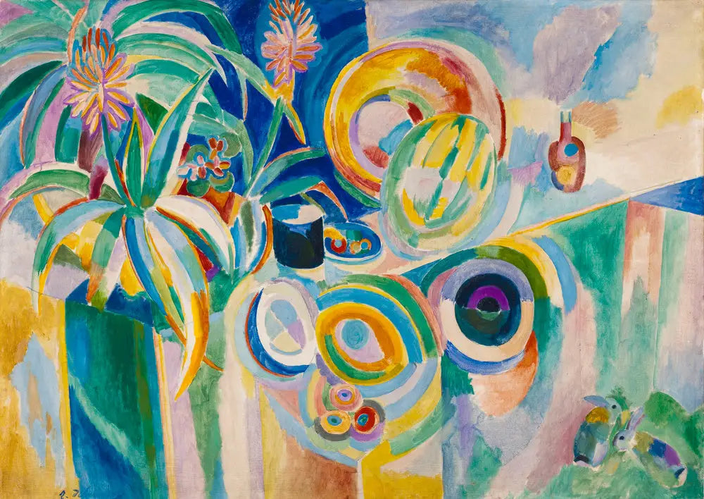 Symphonie colorée - Robert Delaunay image 1 copie de tableau peinte à la main