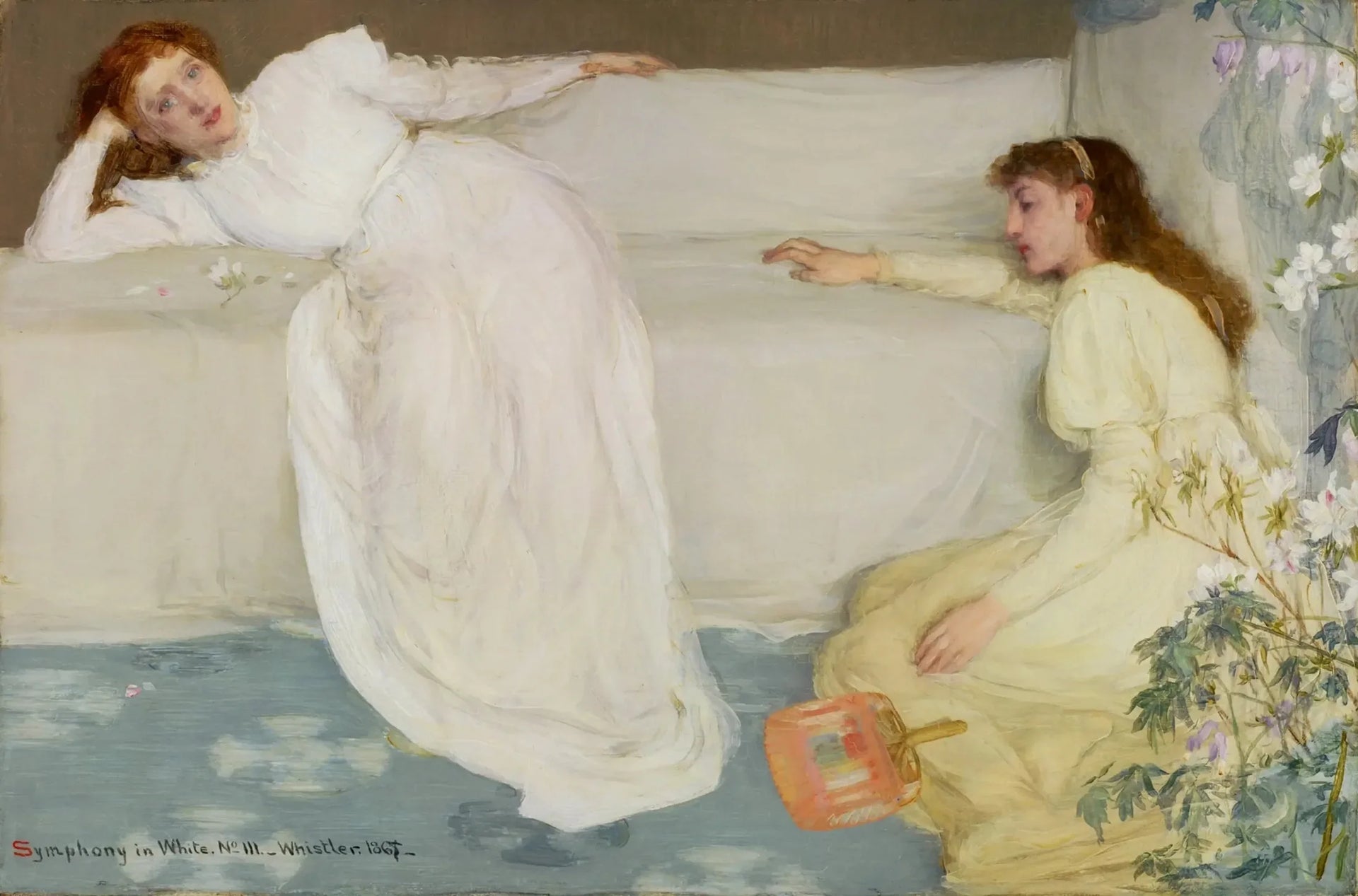 Symphonie en blanc, n° 3 - James Abbott McNeill Whistler image 1 copie peinte à la main à l’huile