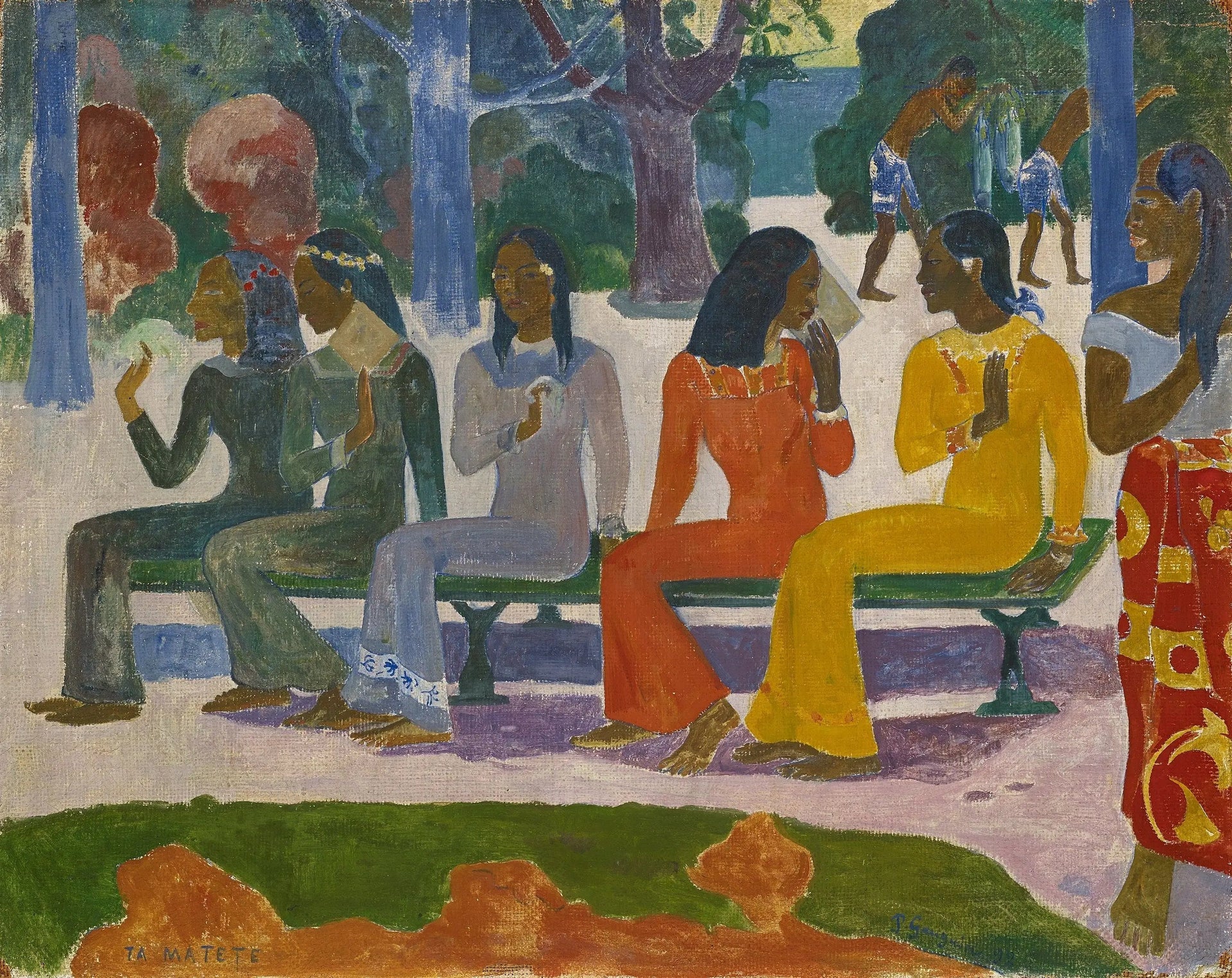 Ta Matete - Paul Gauguin image 1 reproduction d’œuvre d’art à l’huile