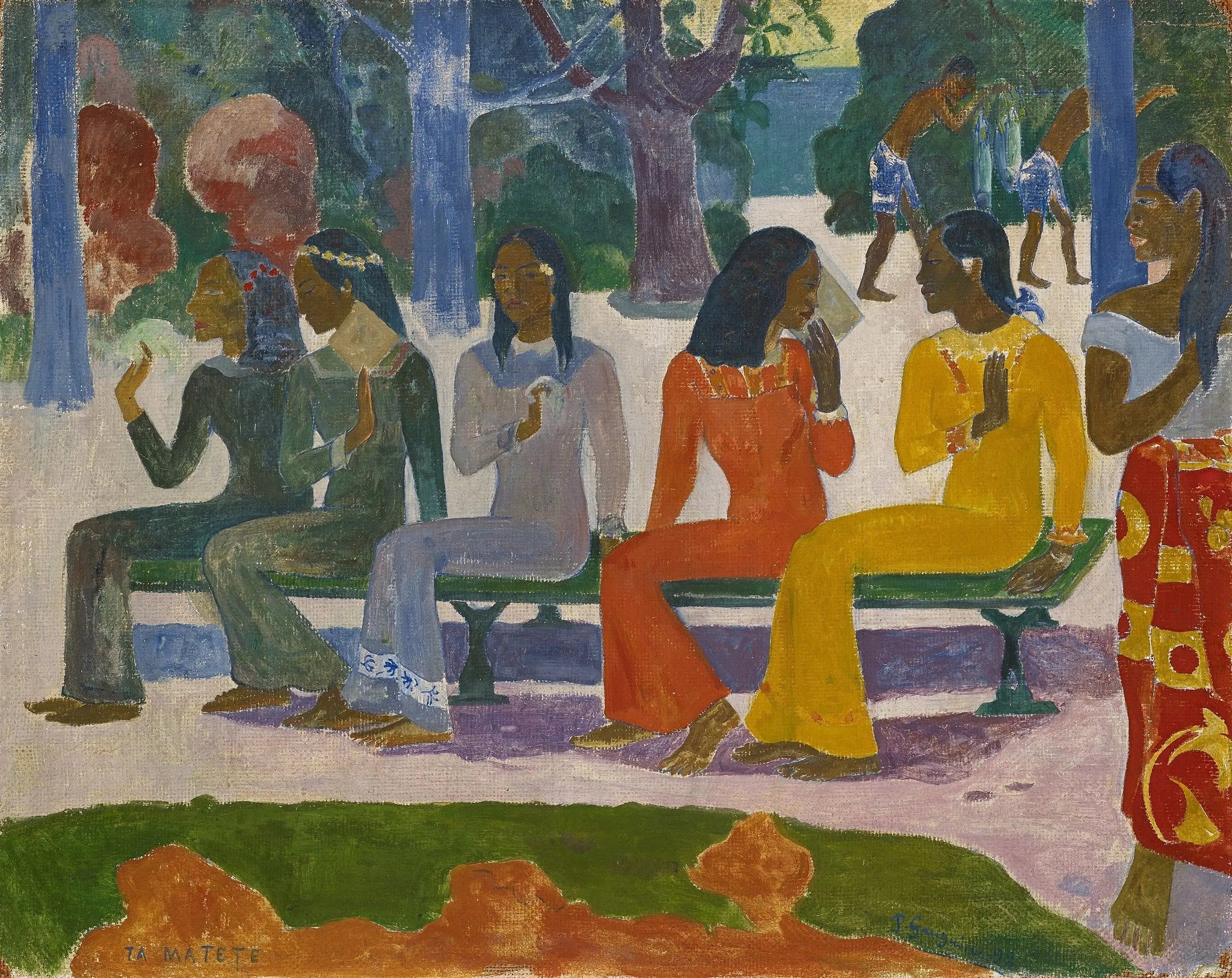Ta Matete - Paul Gauguin image 1 reproduction d’œuvre d’art à l’huile
