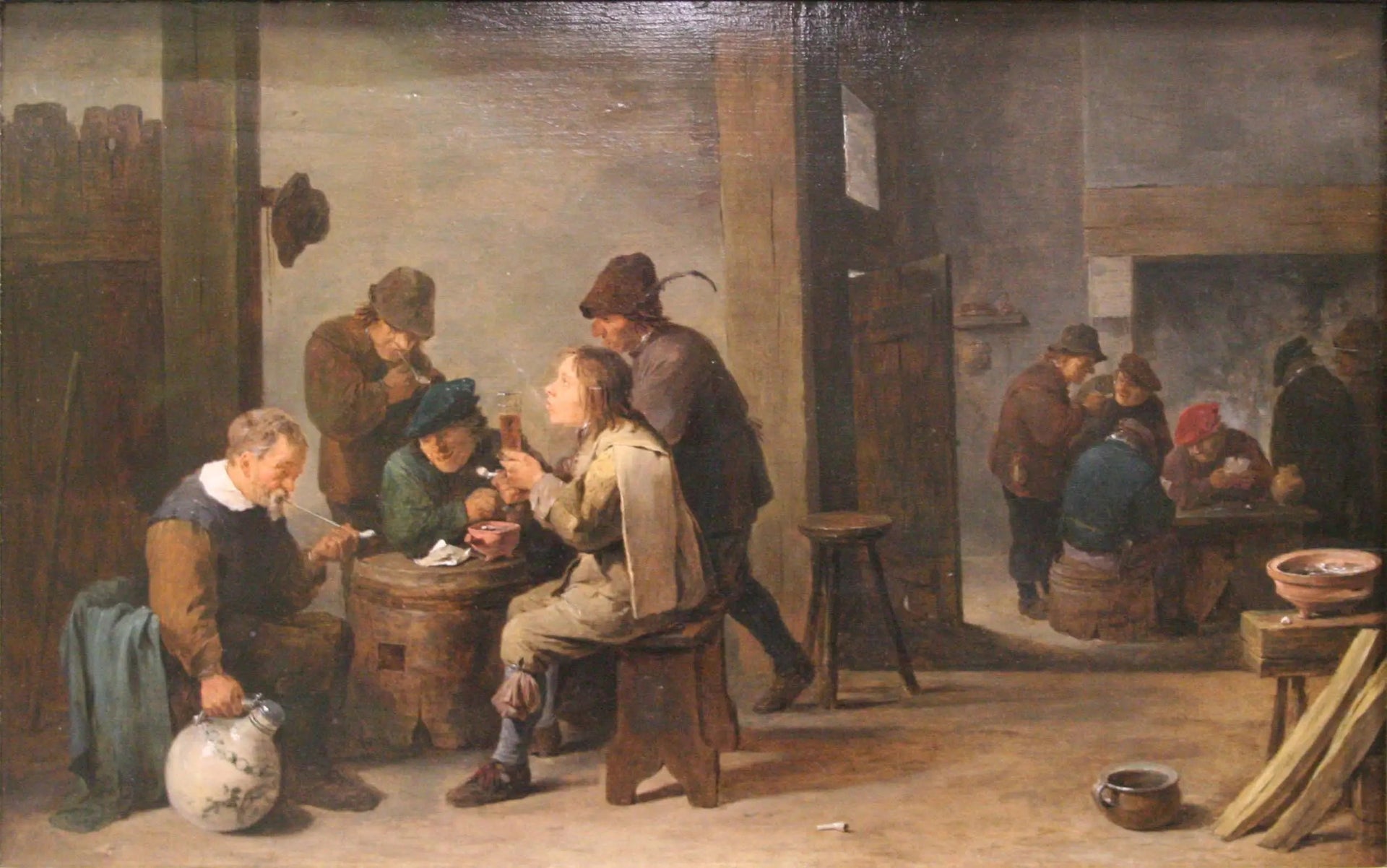 Tabagie (Les amusements des matelots) - David Teniers le Jeune image 1 copie de tableau peinte à la main
