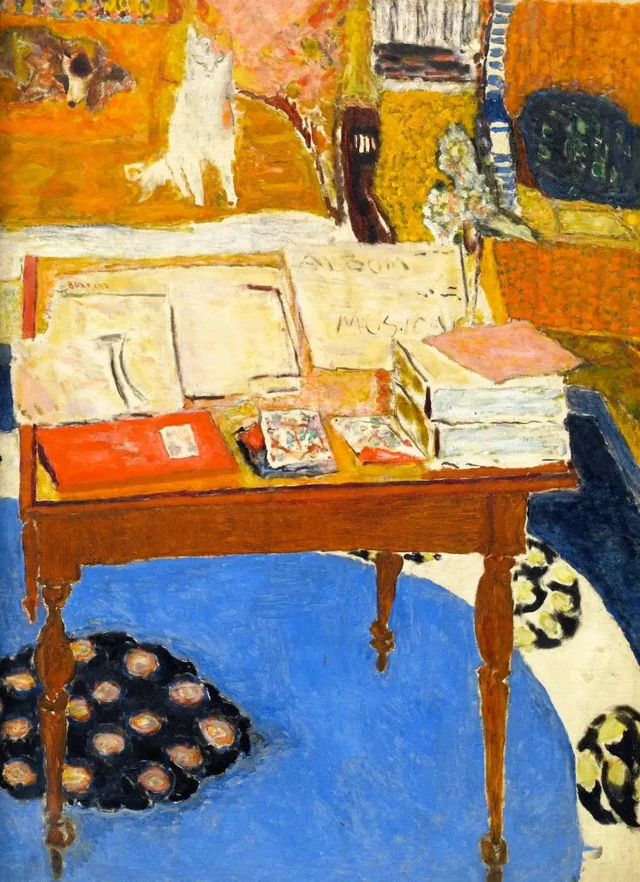 Table de travail - Pierre Bonnard image 1 reproduction de peinture à l’huile