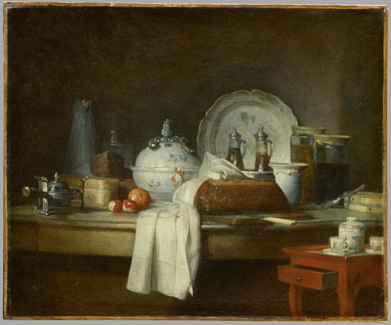 La Table d'office, dit aussi Les Débris d'un déjeuner - Jean Baptiste Siméon Chardin