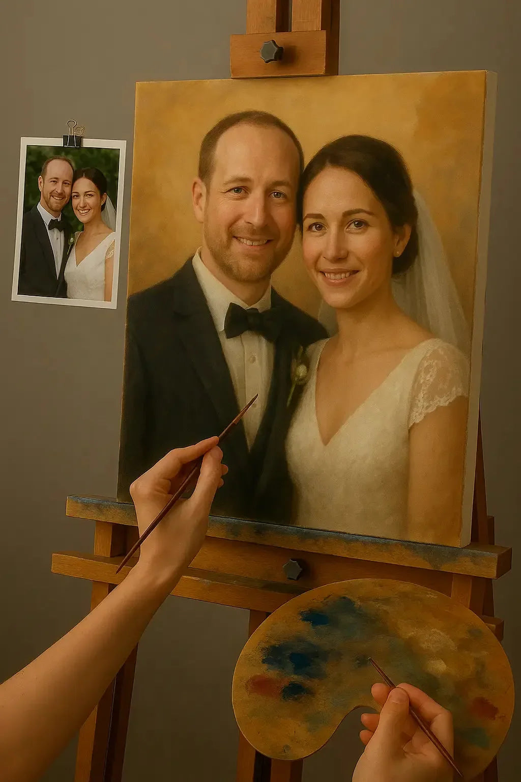 💍 Tableau de Mariage Personnalisable image 4 reproduction de peinture à l’huile