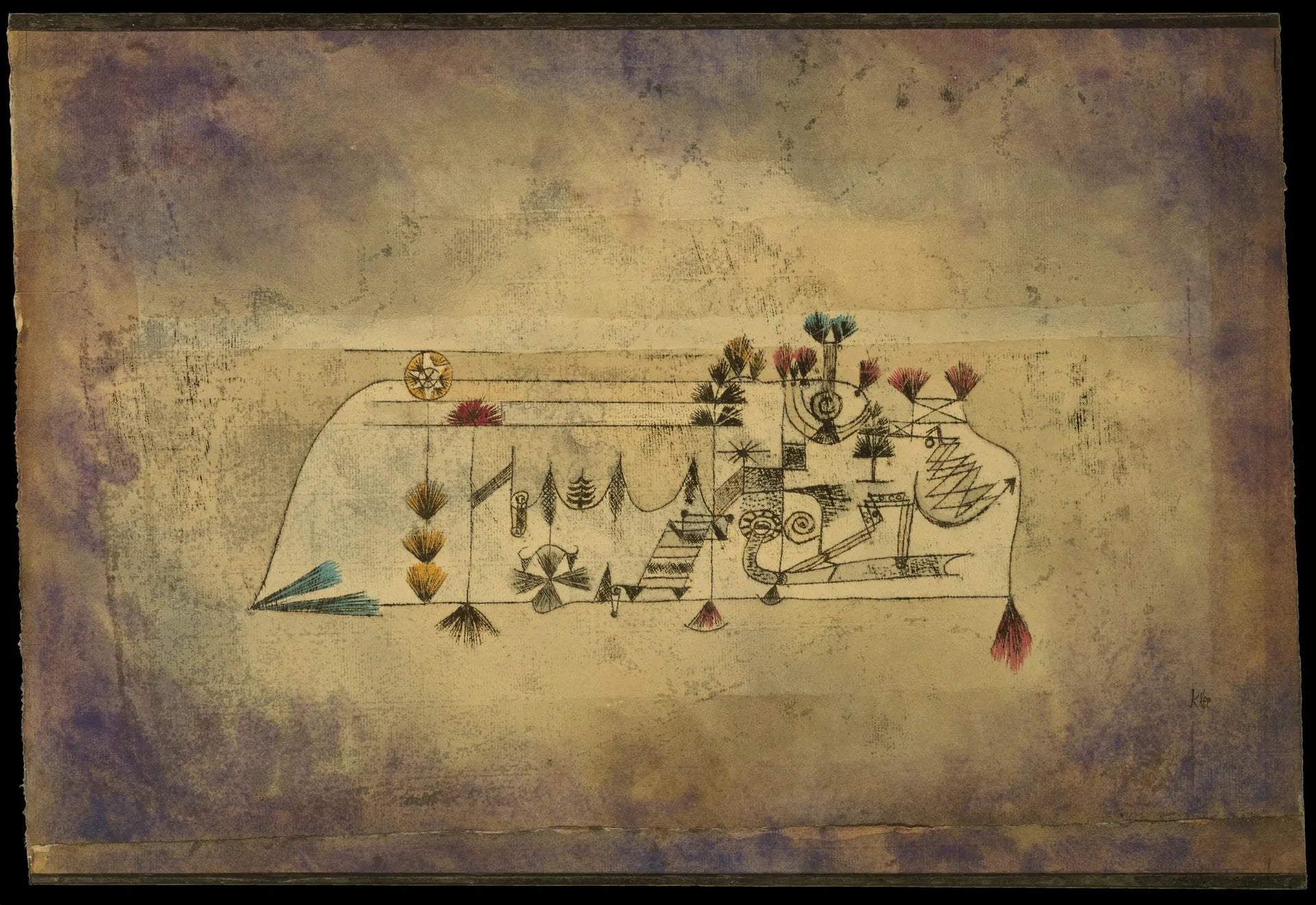 Tableau des Âmes de Toussaint - Paul Klee image 1 copie de tableau peinte à la main