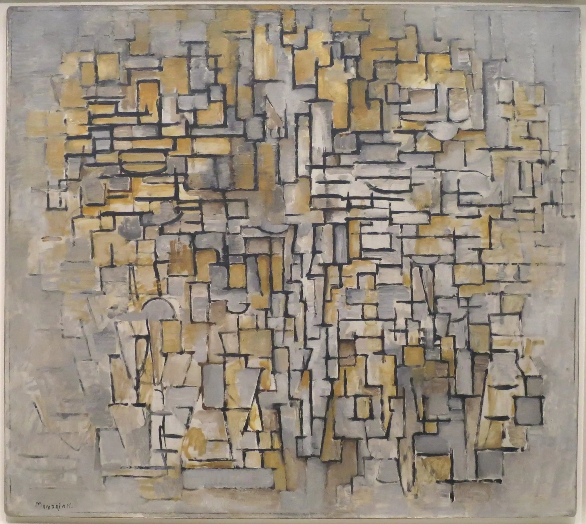 Tableau n° 2/Composition n° VII - Piet Mondrian image 1 reproduction artisanale de tableau