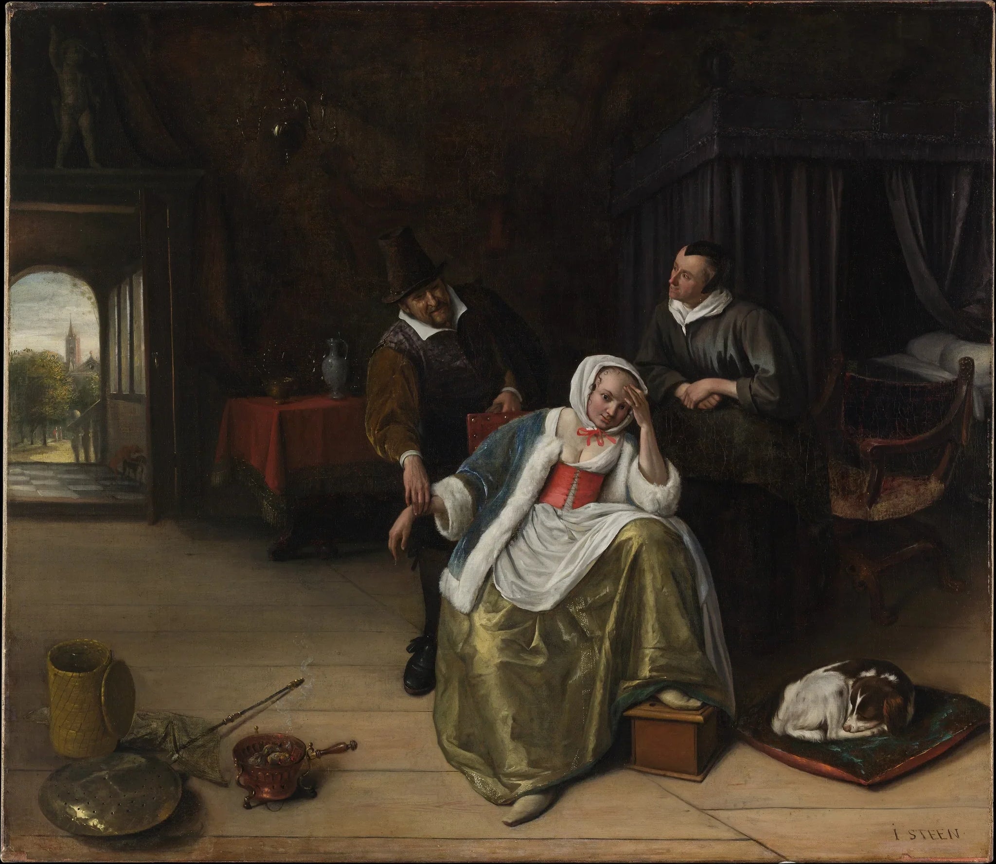 Tableaux de médecins par Jan Steen - Jan Steen image 1 copie de tableau peinte à la main
