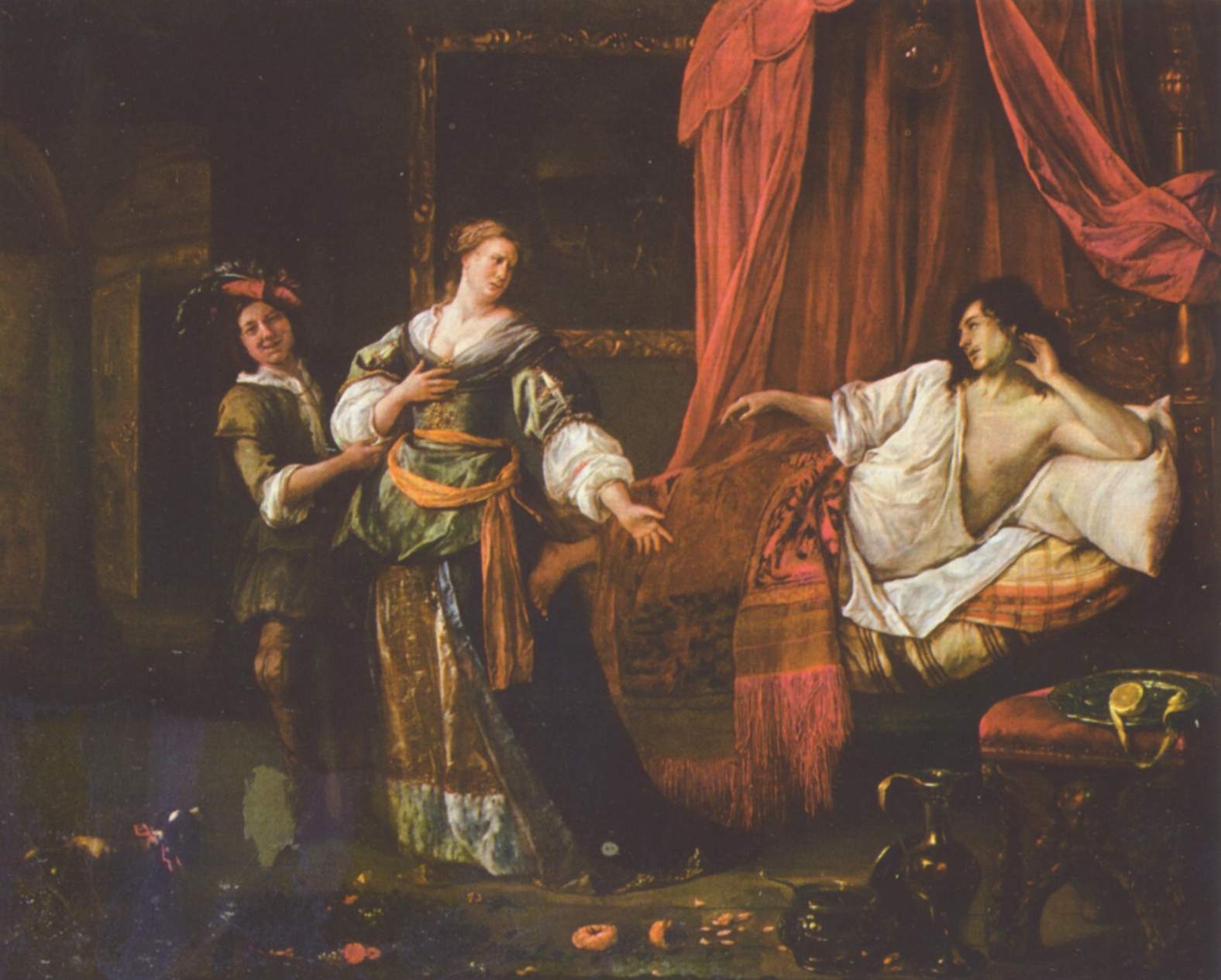 Tamar et Amnon - Jan Steen image 1 copie de tableau peinte à la main