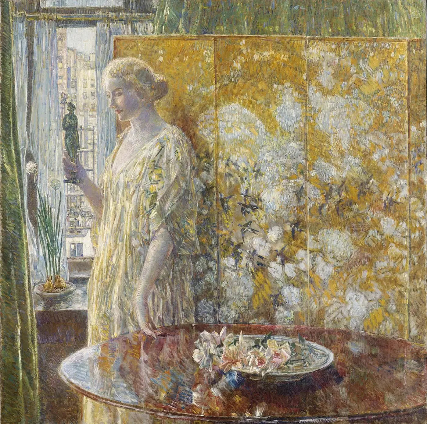 Tanagra (Les Bâtisseurs, New York) - Childe Hassam image 1 copie peinte à la main à l’huile