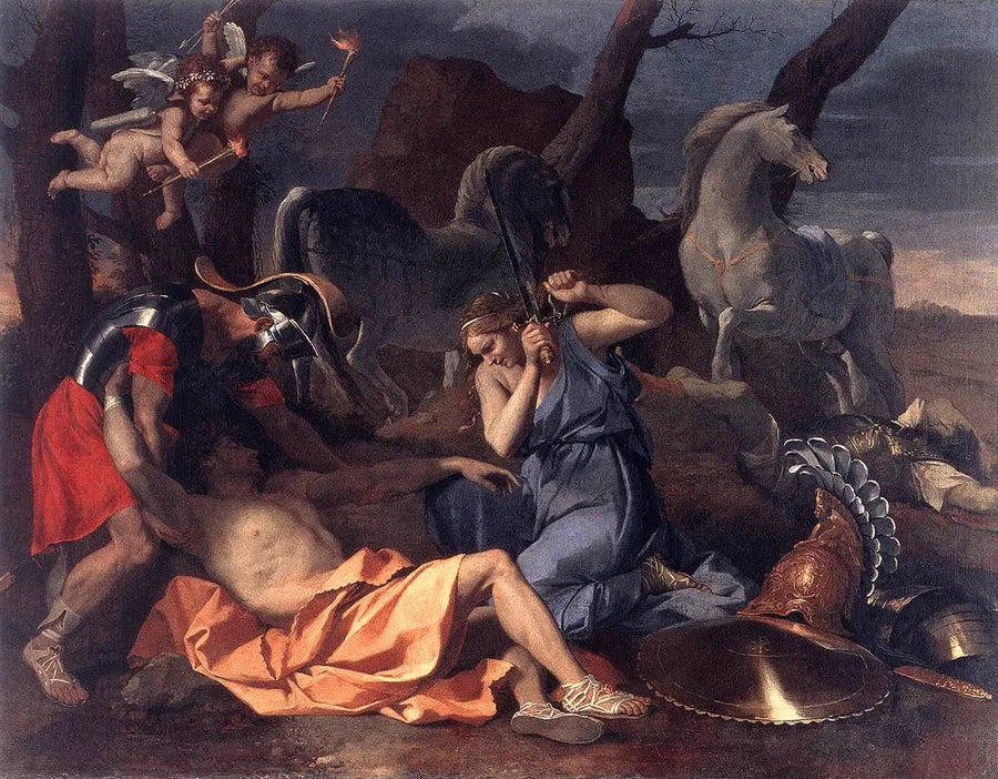 Tancrède et Herminie - Nicolas Poussin