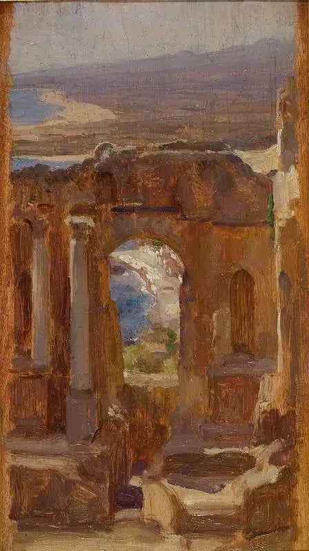 Taormine - Frederic Leighton image 1 copie de tableau peinte à la main