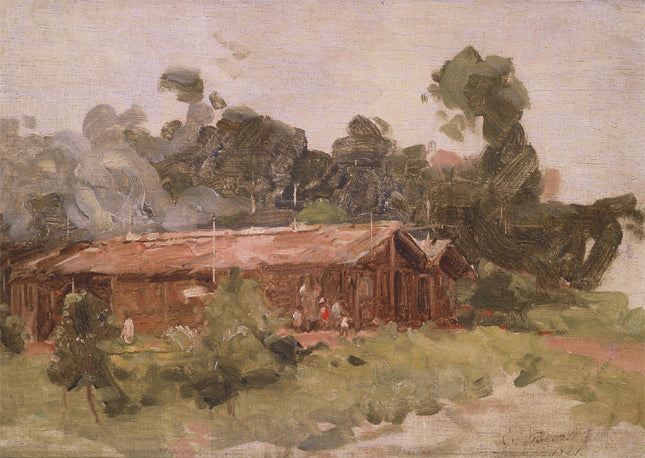 Tapera velha - Eliseu Visconti image 1 reproduction de peinture à l’huile