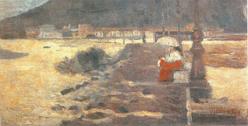 Tard dans Copacabana - Eliseu Visconti image 1 tableau peint à l’huile sur toile