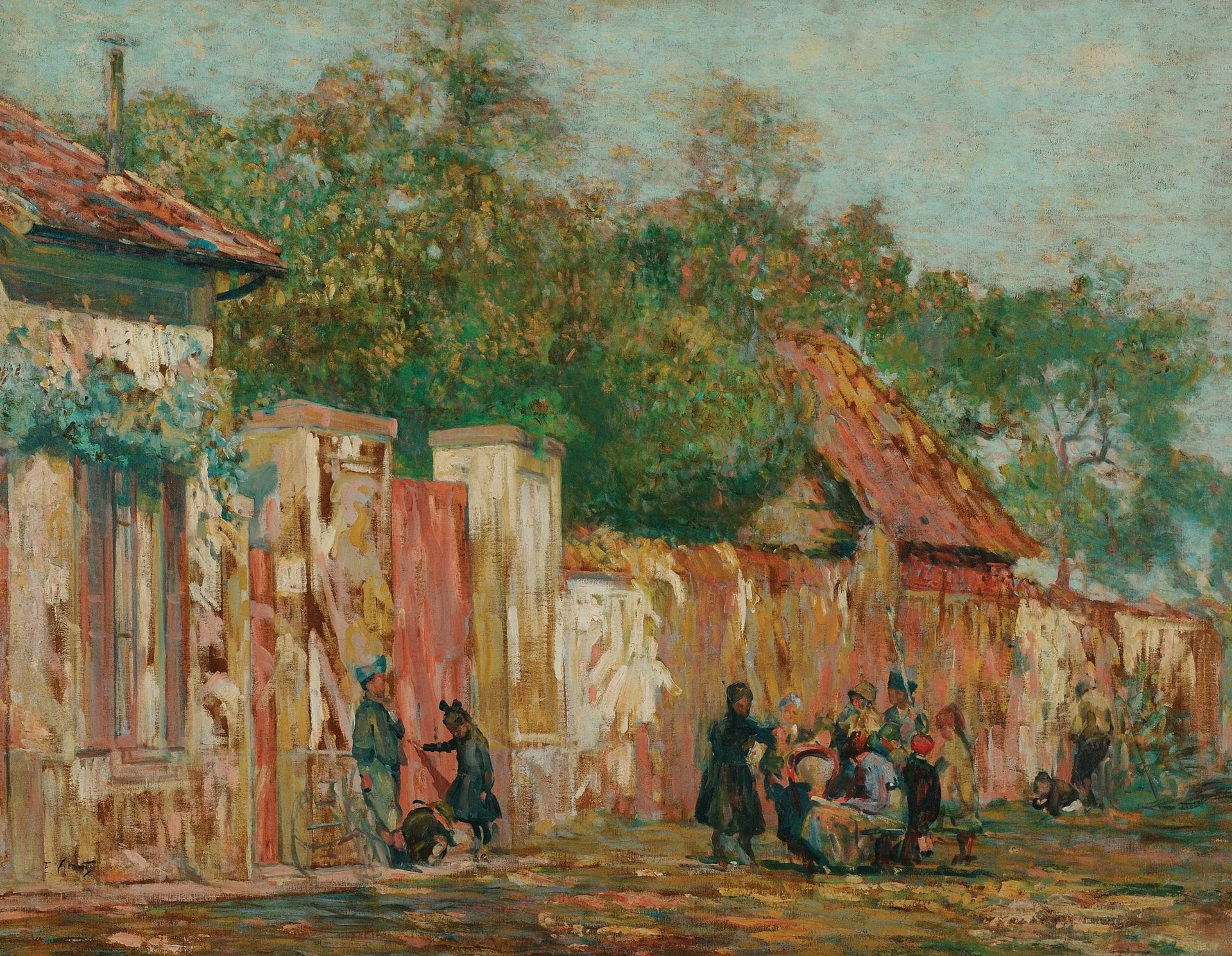 Tarde à Saint-Hubert - Eliseu Visconti image 1 copie de tableau peinte à la main