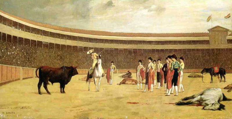 Taureau et picador - Jean-Léon Gérôme