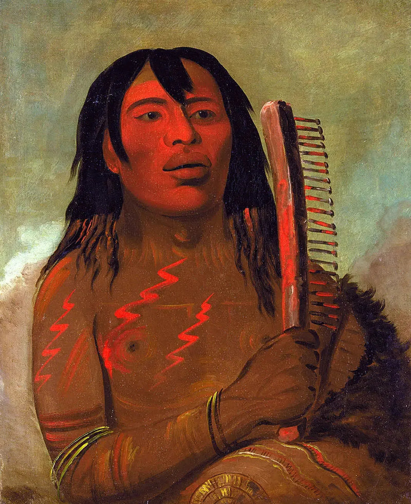 Tcha-dés-sa-ko-máh-pee, l'enfant de l'ours - George Catlin