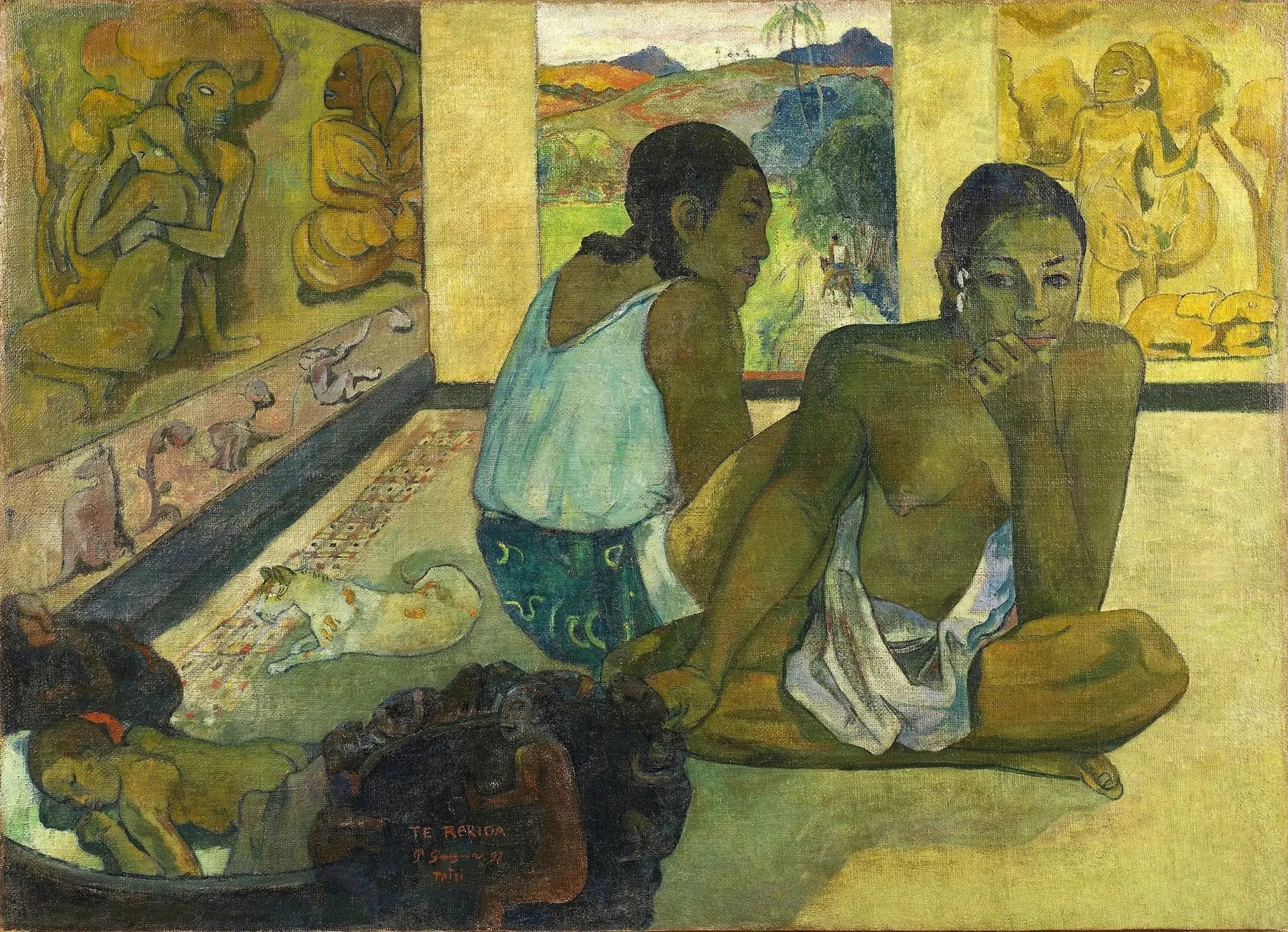 Te Rerioa - Paul Gauguin image 1 copie peinte à la main à l’huile