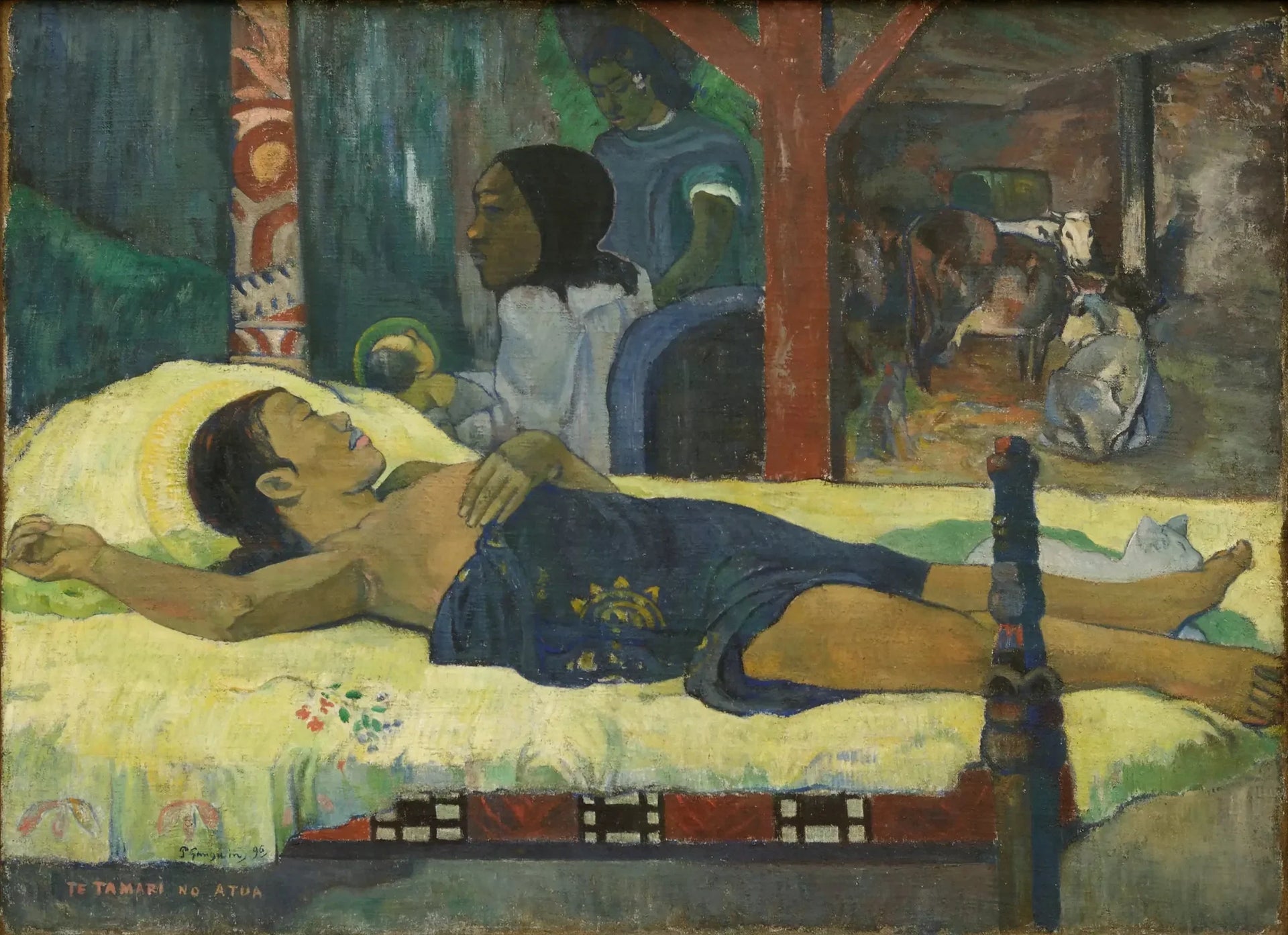 Te tamari no atua - Paul Gauguin image 1 reproduction d’œuvre d’art à l’huile