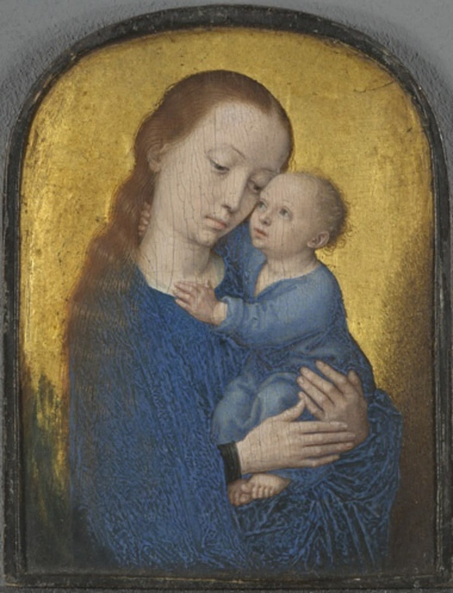 Teil eines Diptychons: Maria mit dem Kind - Gérard David