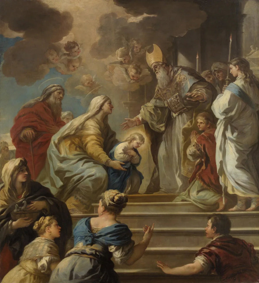 Tempelgang Mariae - Luca Giordano