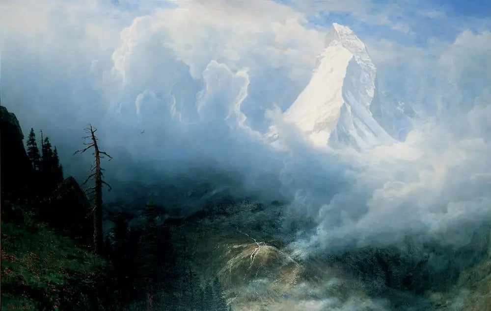 Tempête sur le Cervin - Albert Bierstadt image 1 reproduction réalisée par Alpha Reproduction