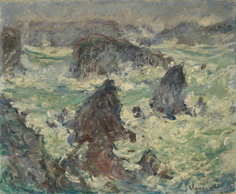 Tempête sur les Côtes de Belle-Île - Claude Monet
