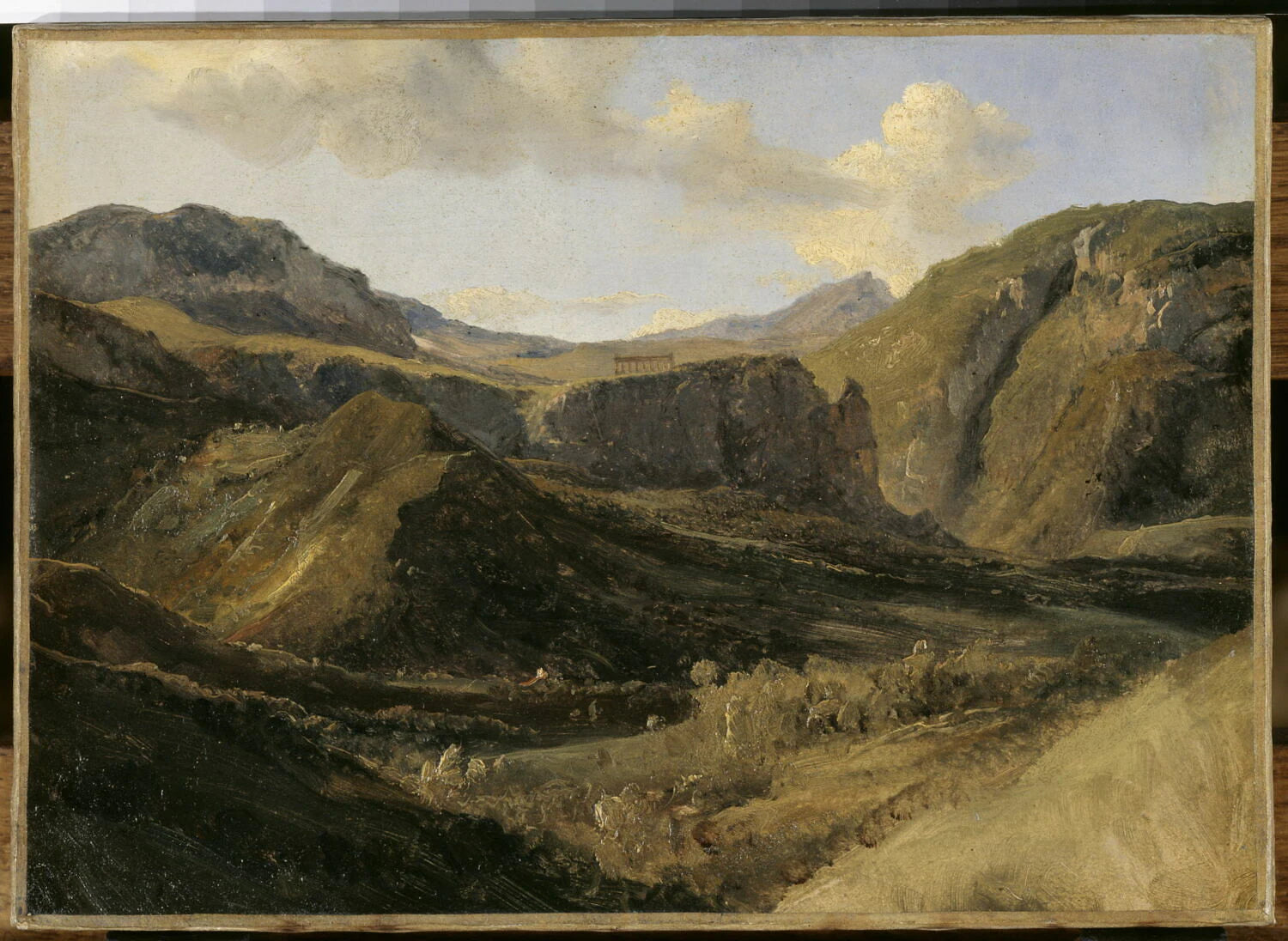Le temple de Ségeste, Sicile - Achille Etna Michallon