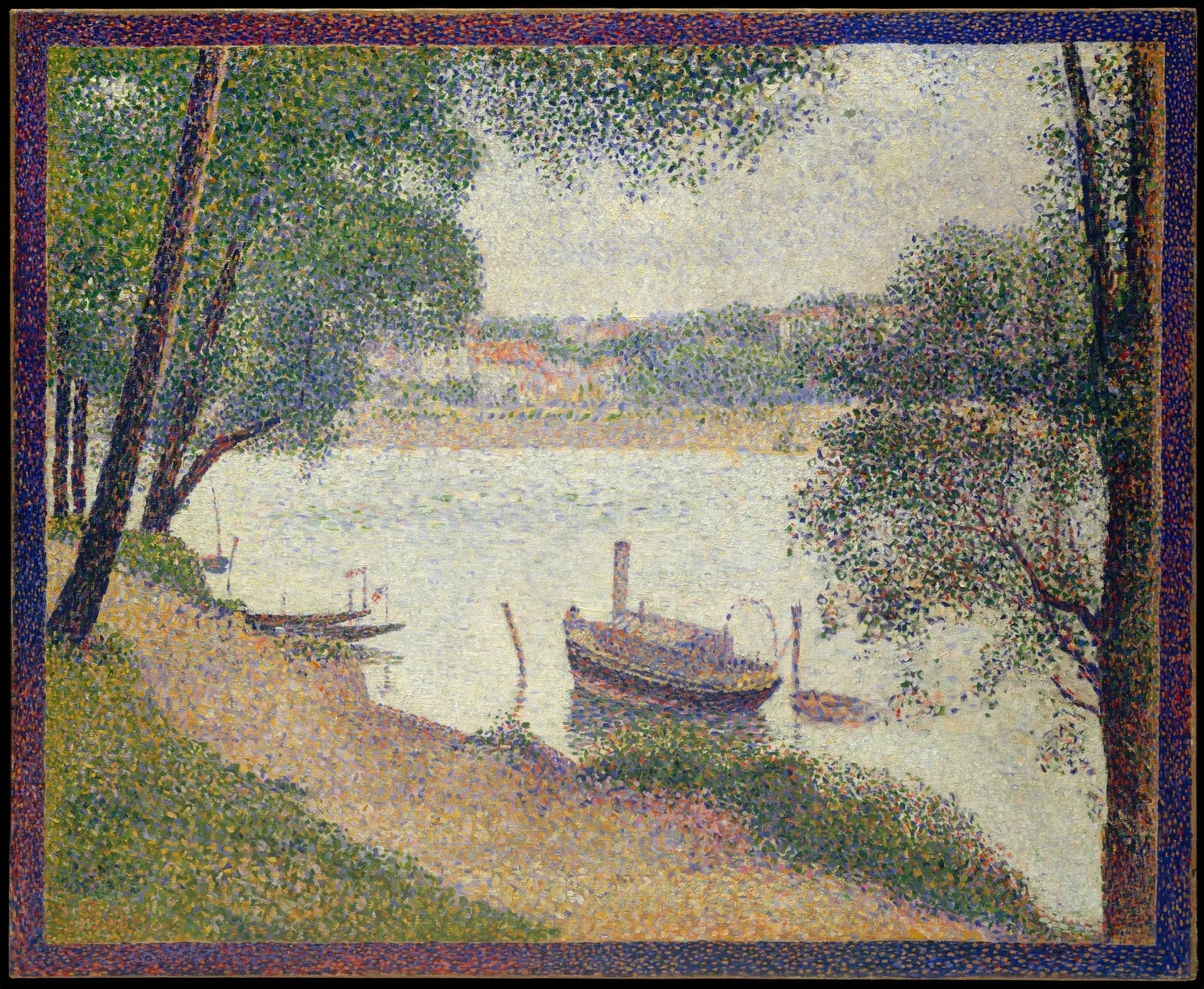 Temps gris, Grande Jatte - Georges Seurat image 1 tableau peint à l’huile sur toile
