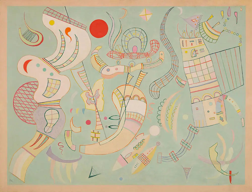 Tensions Claires - Vassily Kandinsky image 1 reproduction artisanale de tableau