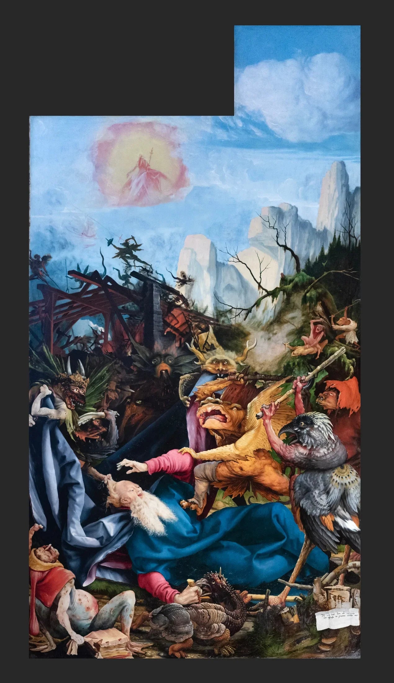 Tentation de saint Antoine - Matthias Grünewald image 1 tableau peint à l’huile sur toile