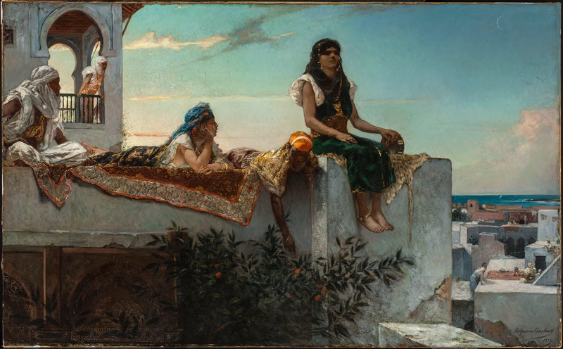 Terrasse au Maroc - Jean-Joseph Benjamin-Constant