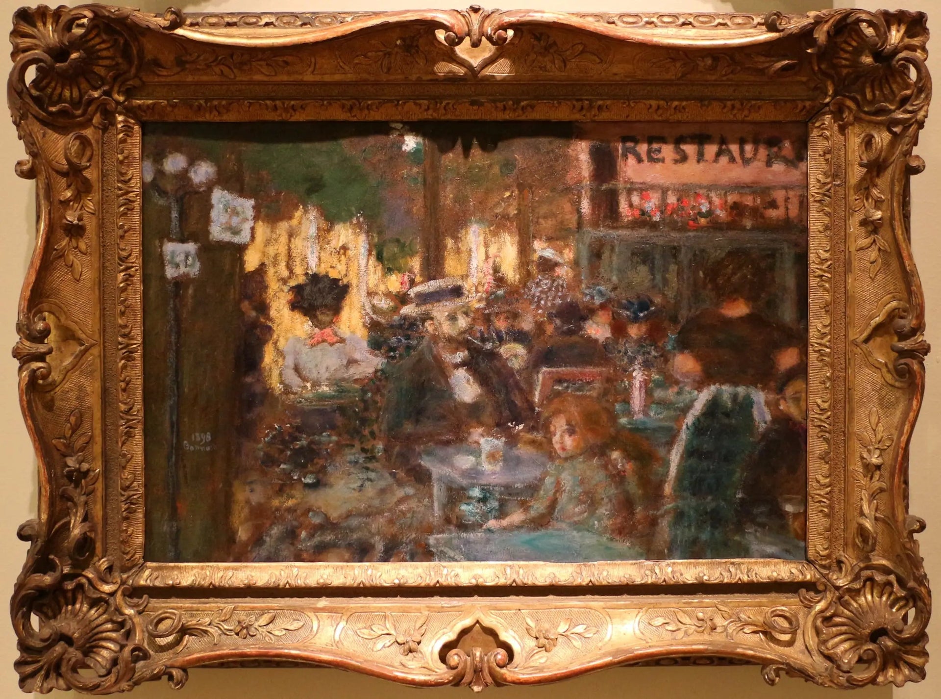 Terrasse de café - Pierre Bonnard image 1 tableau peint à l’huile sur toile