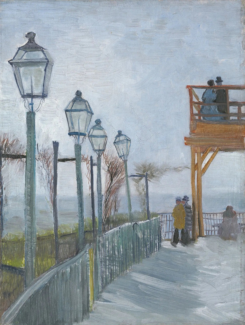 Terrasse et observatoire du Moulin de Blute-Fin, Montmartre - Vincent van Gogh