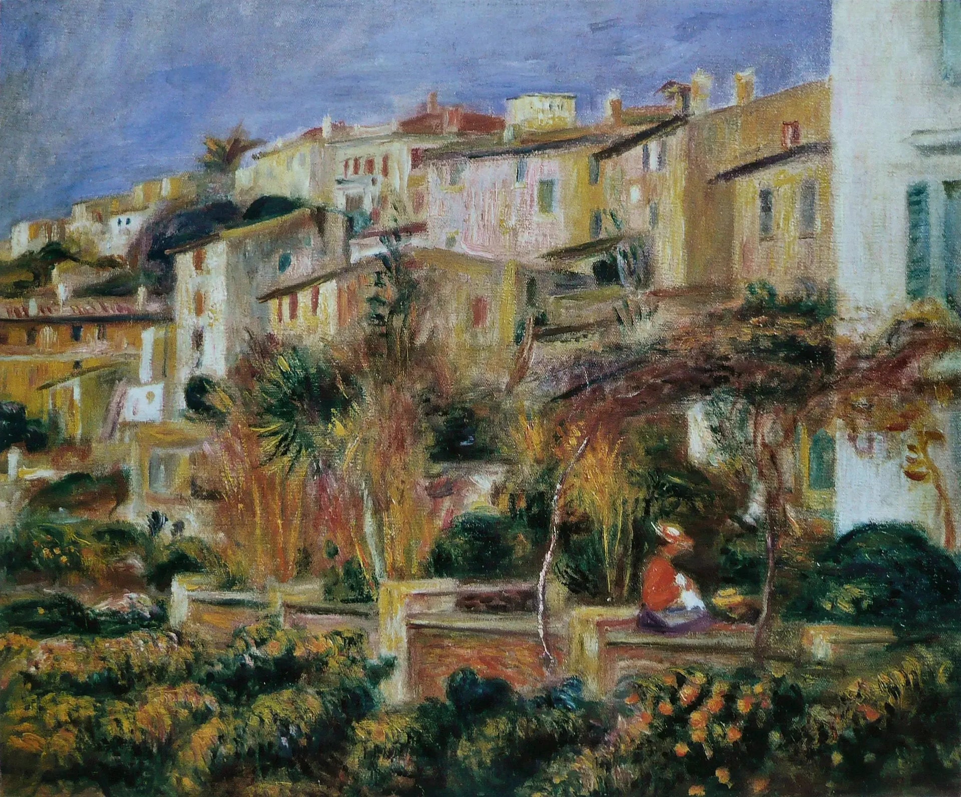 Terrasses à Cannes - Pierre-Auguste Renoir image 1 reproduction de peinture à l’huile