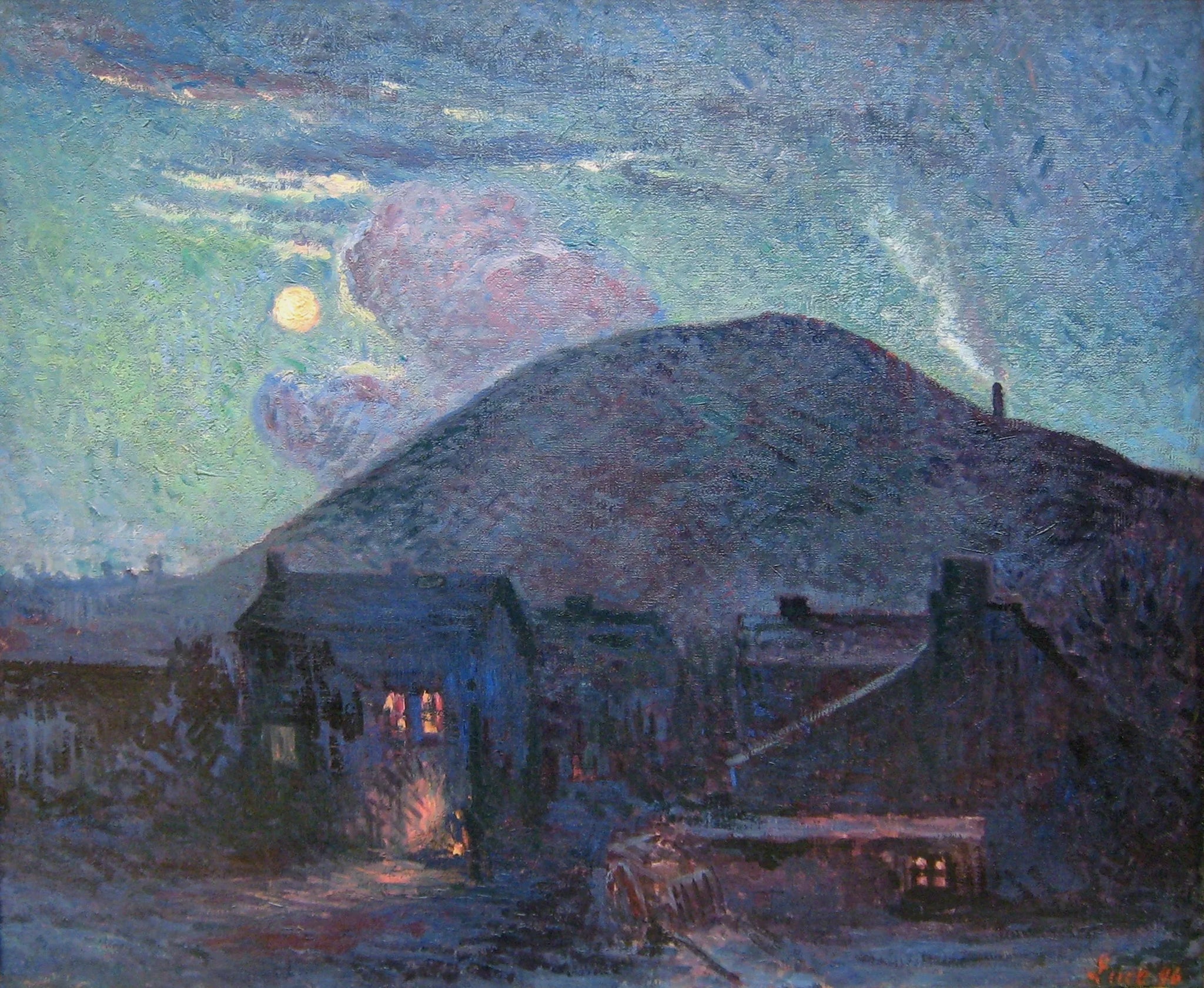Terril de charbonnage - Maximilien Luce image 1 copie de tableau peinte à la main