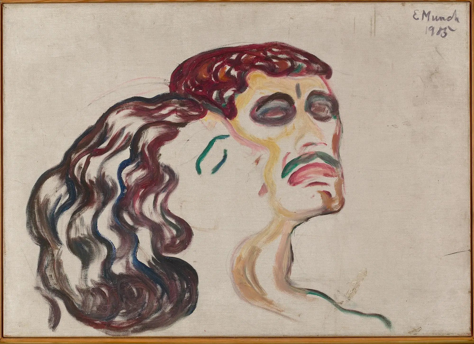 Tête contre tête - Edvard Munch image 1 copie de tableau peinte à la main