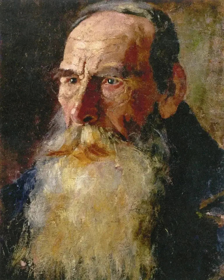 Tête d'homme barbu - Edvard Munch image 1 copie de tableau peinte à la main