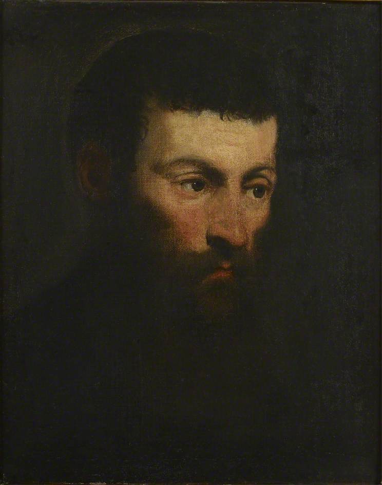 Tête d'homme barbu - Jacopo Tintoretto image 1 tableau peint à l’huile sur toile