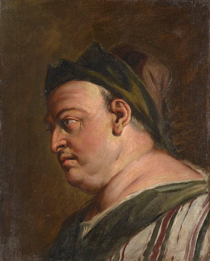 Tête d'homme de profil (un intendant ?) - Sebastiano Ricci