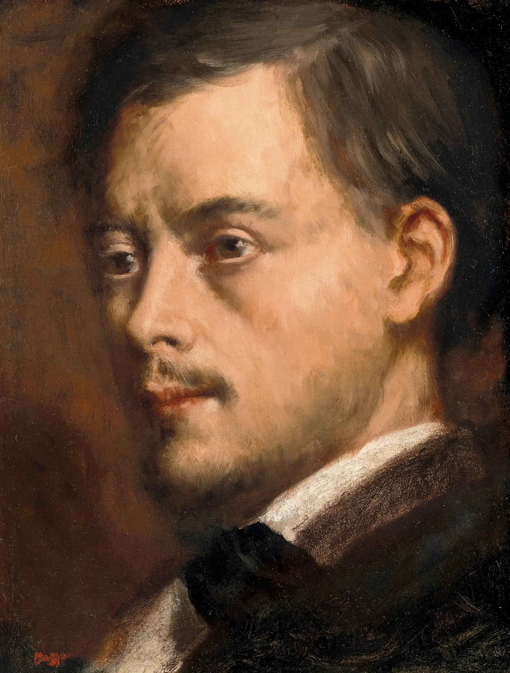 Tête d'homme - Edgar Degas image 1 reproduction artisanale de tableau