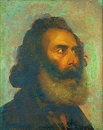 Tête d'homme - Victor Meirelles image 1 reproduction artisanale de tableau