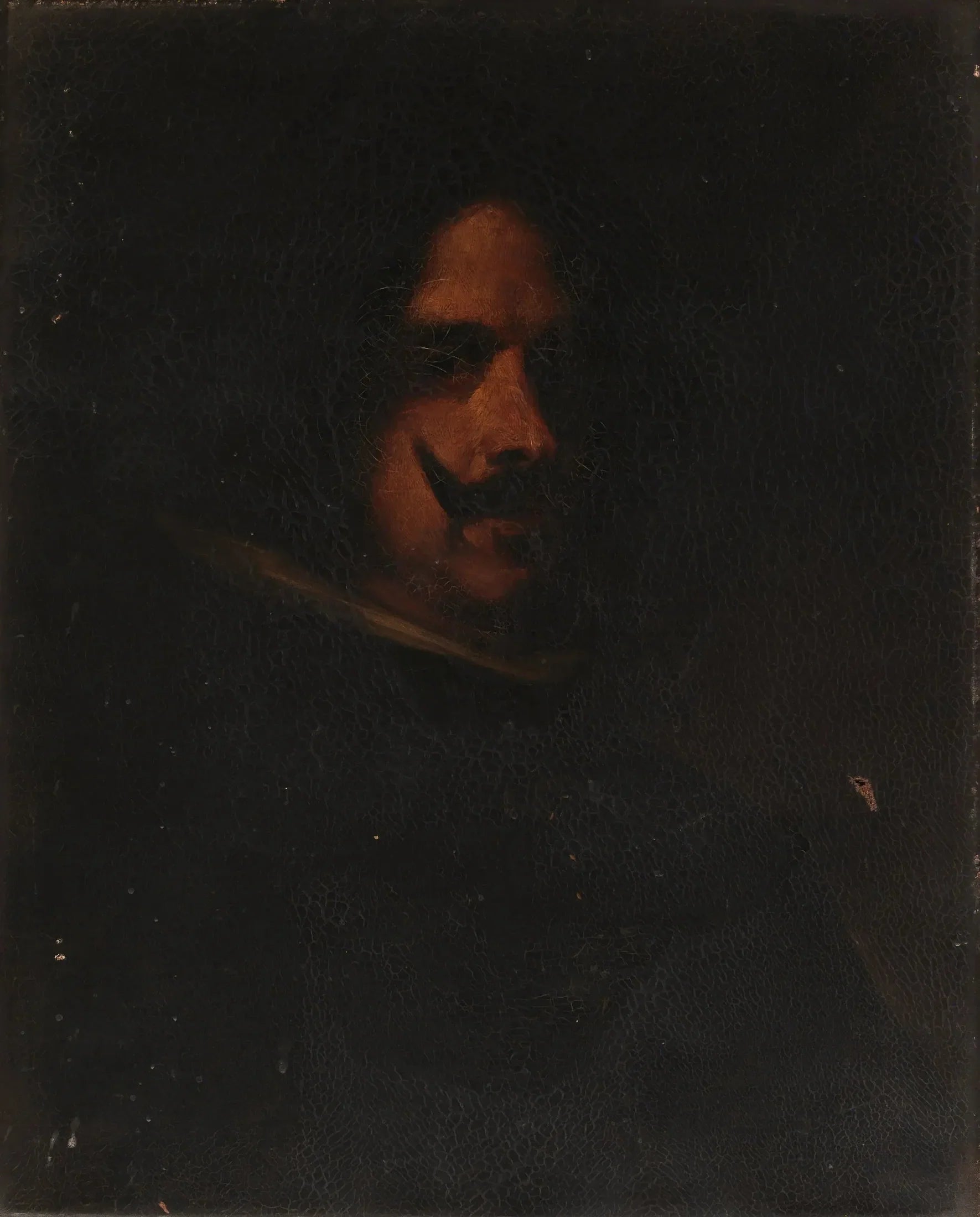 Tête d'homme - William Merritt Chase image 1 reproduction de peinture à l’huile