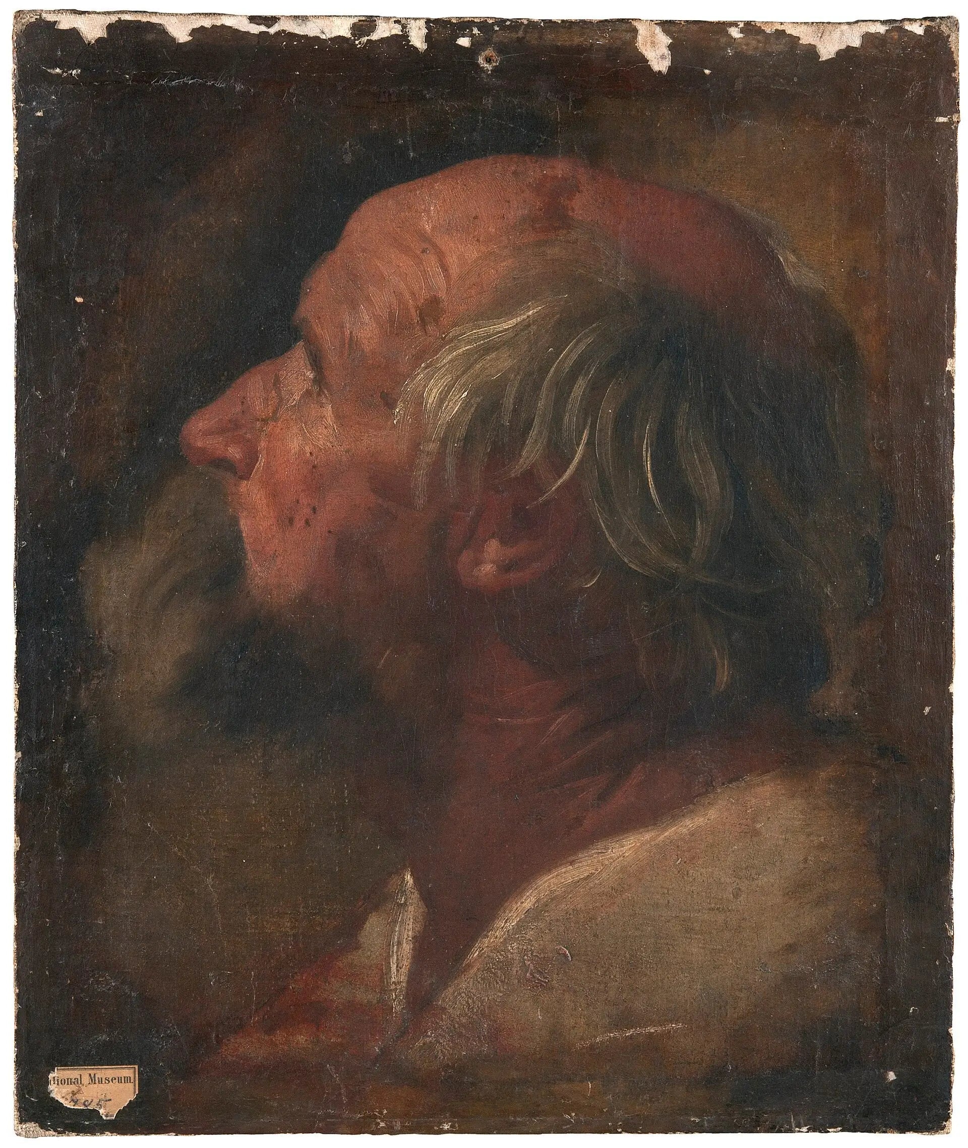 Tête d'un apôtre - Guido Reni image 1 copie peinte à la main à l’huile