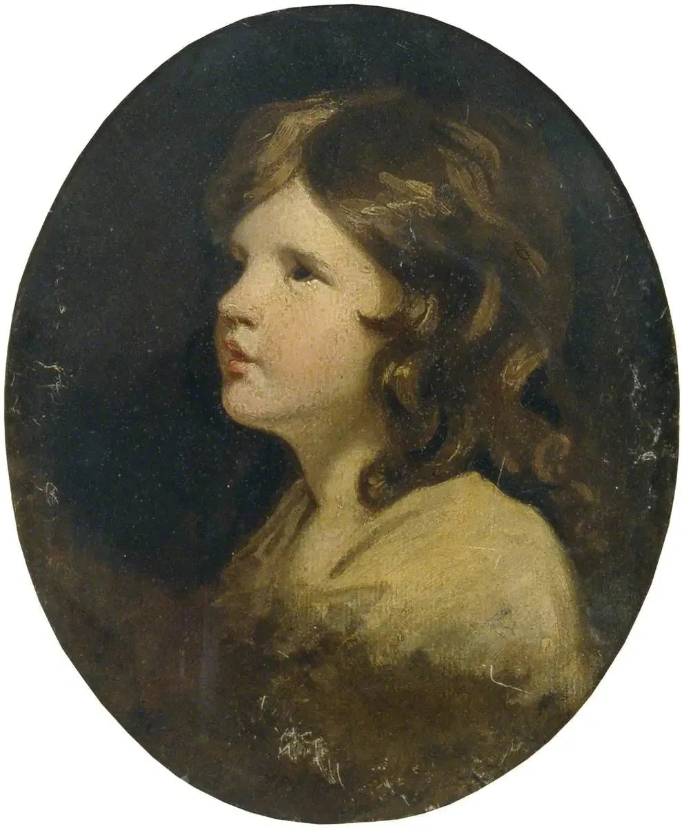 Tête d'un garçon - Joshua Reynolds image 1 reproduction artisanale de tableau