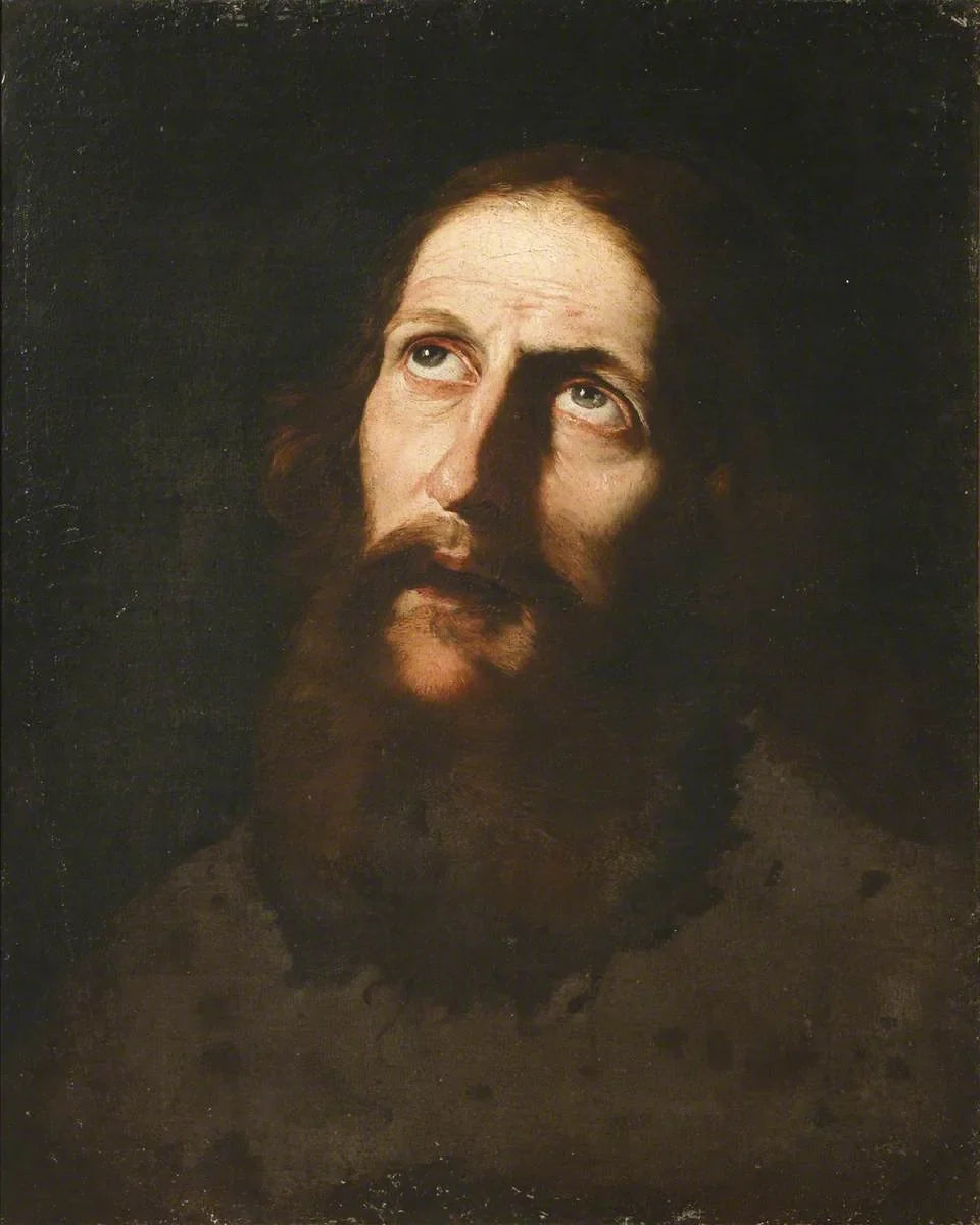 Tête d'un homme barbu - Valentin de Boulogne image 1 tableau peint à l’huile sur toile